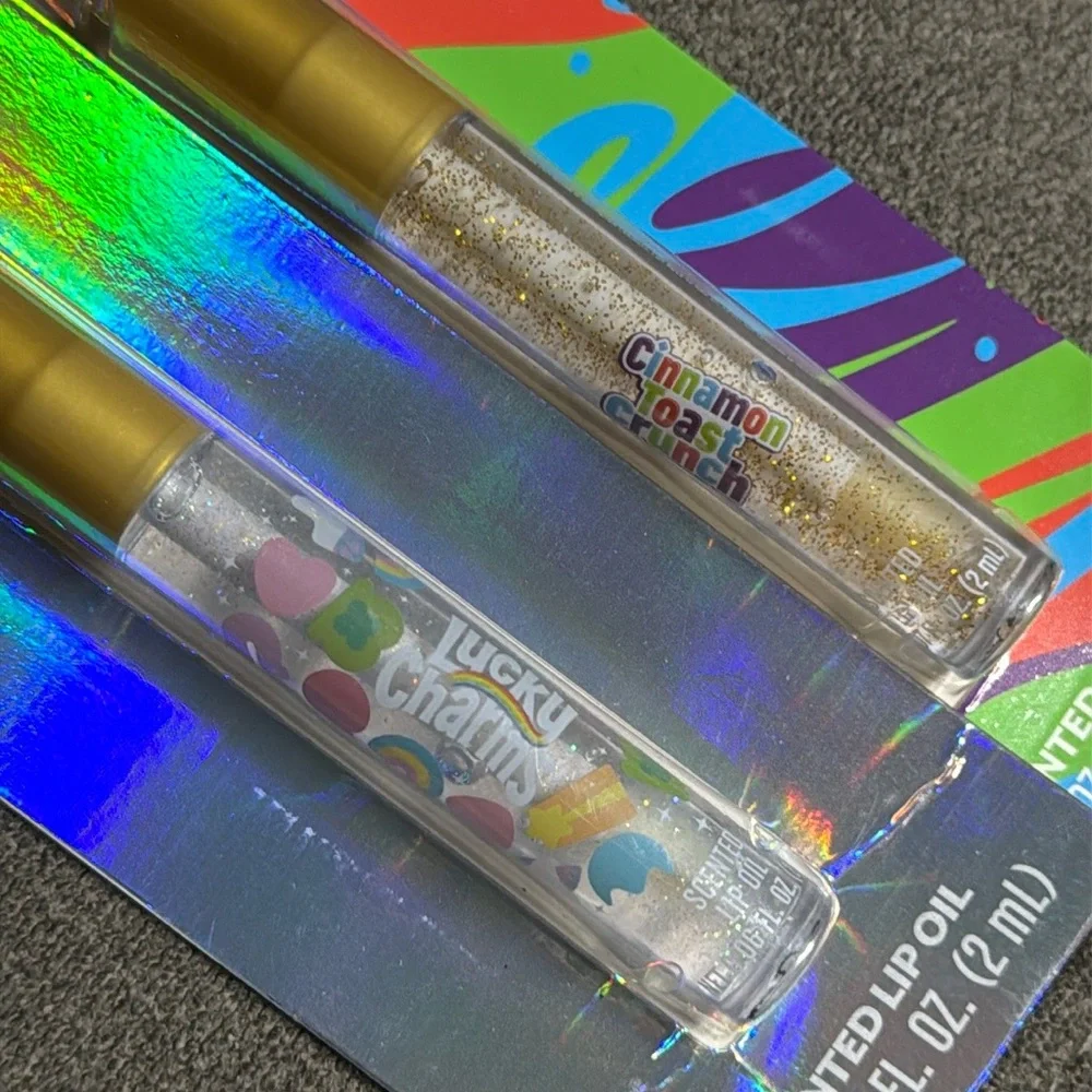 🥣🥣Cereal Scented Glittery Lip Oil Set🥣🥣
